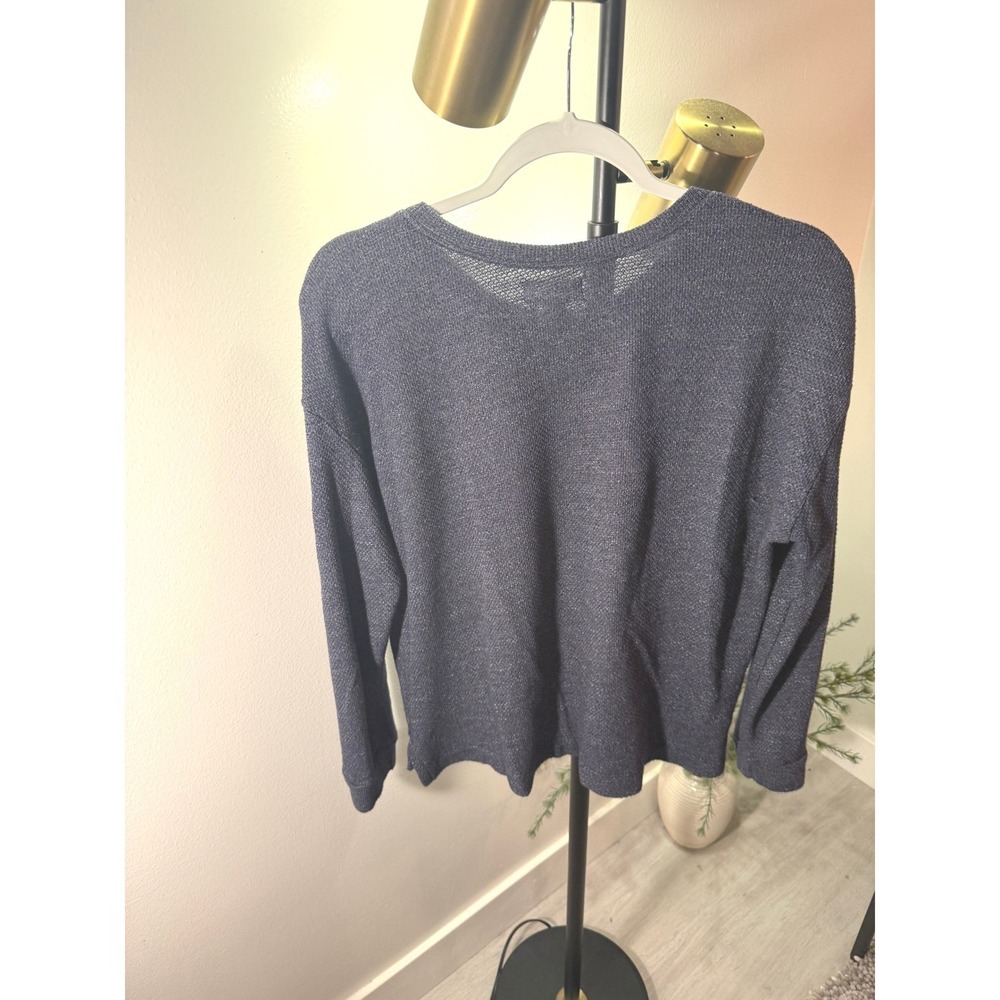 Velvet lite pullover navy heathered cozy waffle lightweight cotton easy wear sm